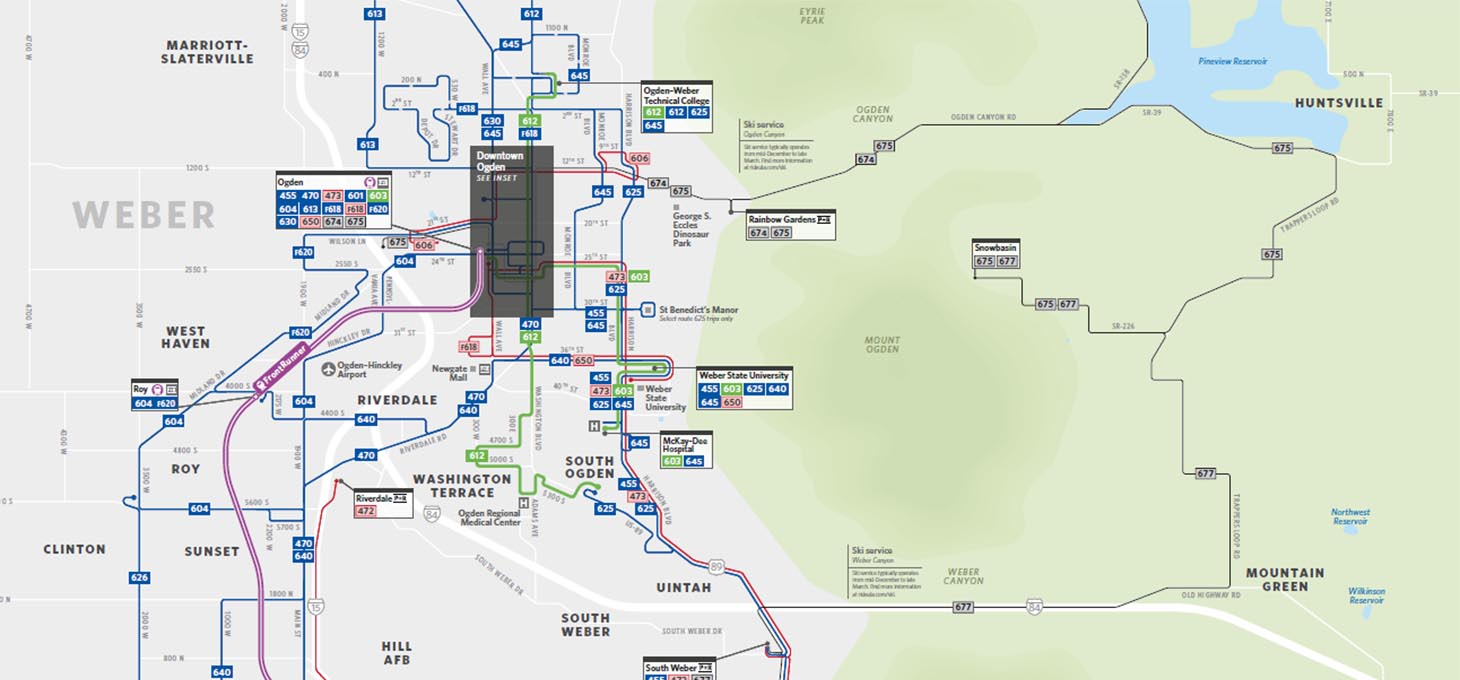 Weber and Davis County System Map