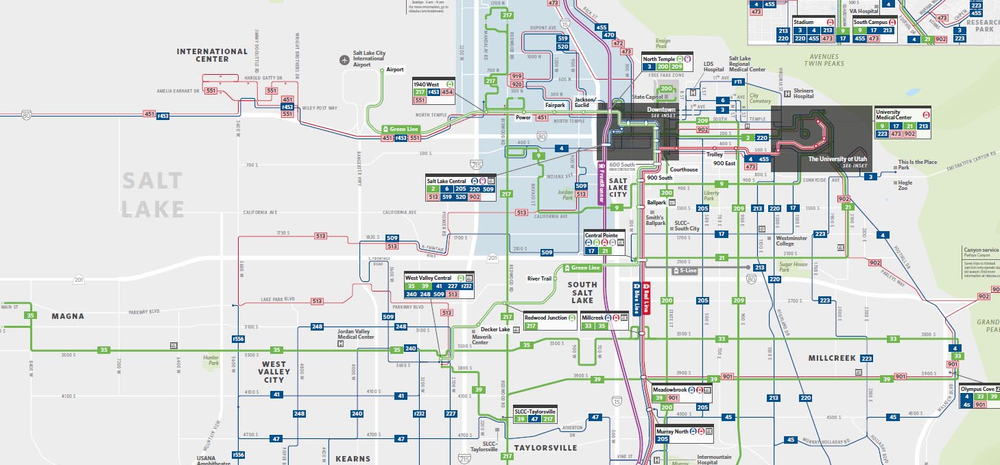 Salt Lake County System Map